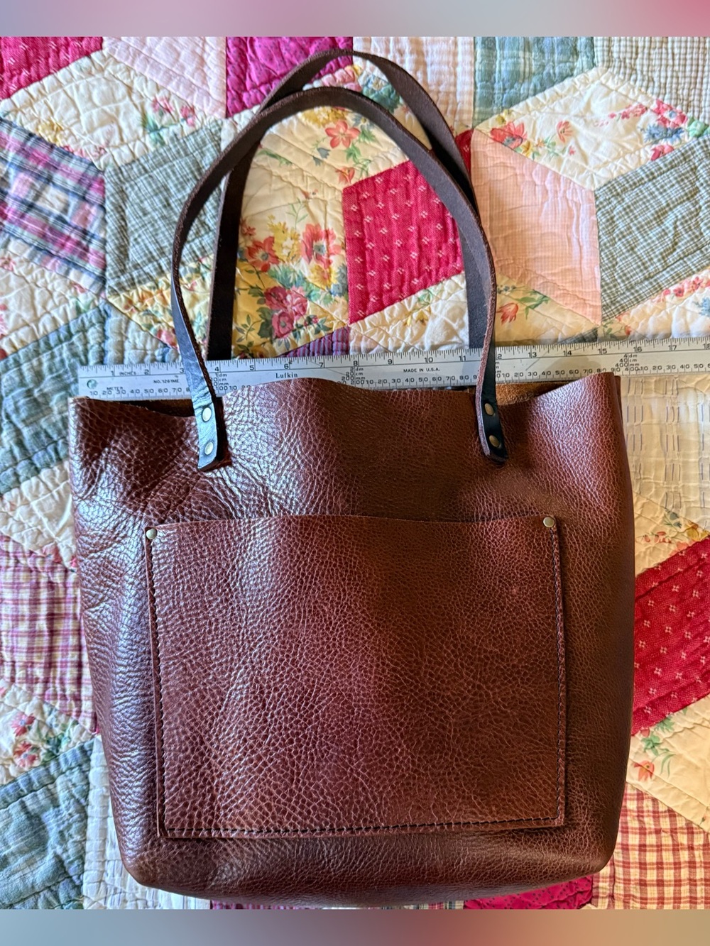 Portland Leather Tote Bag - Medium